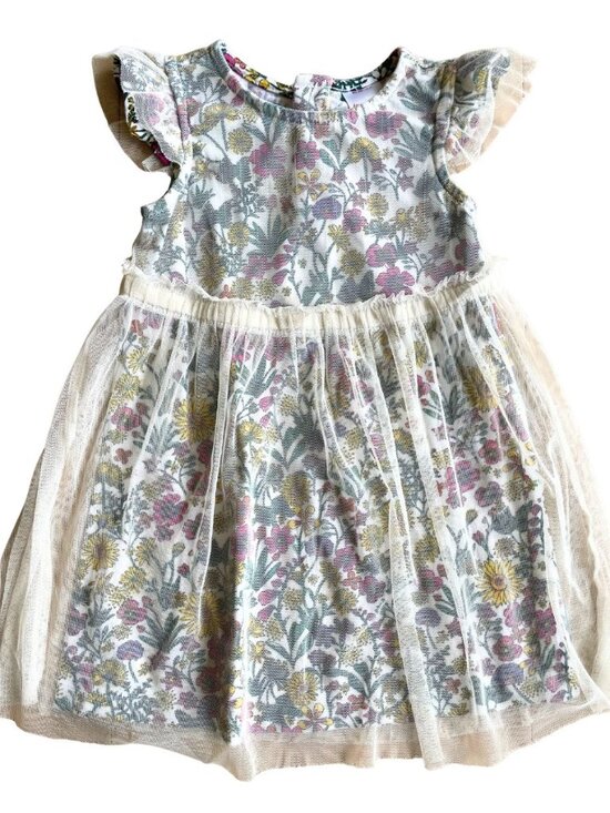 Hanna Andersson Other - Hanna Andersson Daisy Dress In Soft Tulle, Multi Floral Flowers - Size 3T